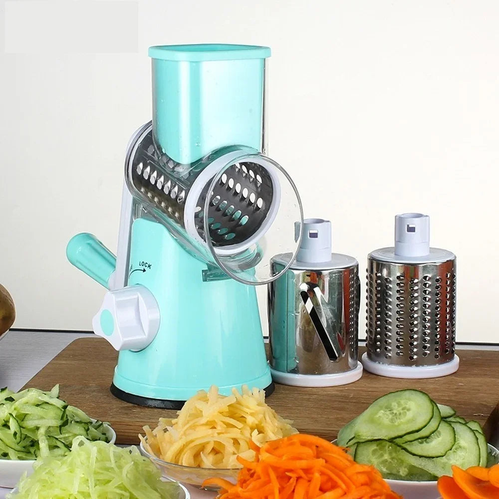 Multi-function 3 in 1 Drum Vegetable Cutter Slicer