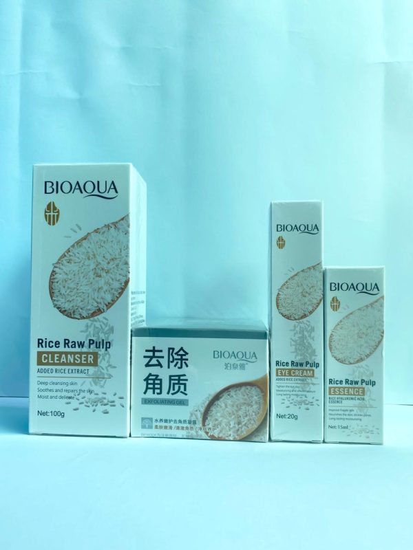 Bioaqua Rice Kit 4-in-1 Deal(Rice Cleanser+Rice Eye Cream+Rice Face Gel+Rice Serum)