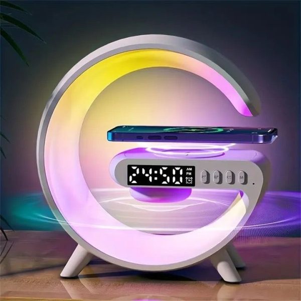 Alarm Clock Desk Lamp Bluetooth Speaker Wireless