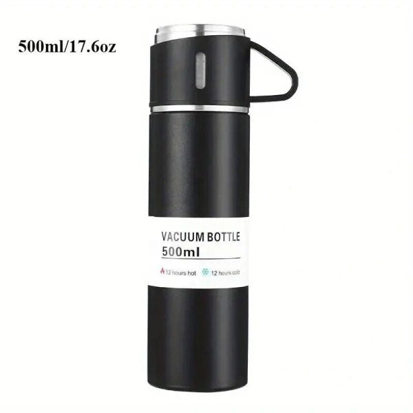 Stainless Steel 500ml Hot & Cool Water Bottle (500 Ml) (random Color)